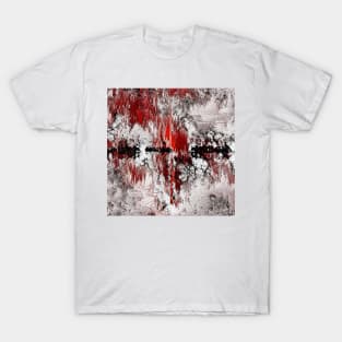 White red black abstraction T-Shirt